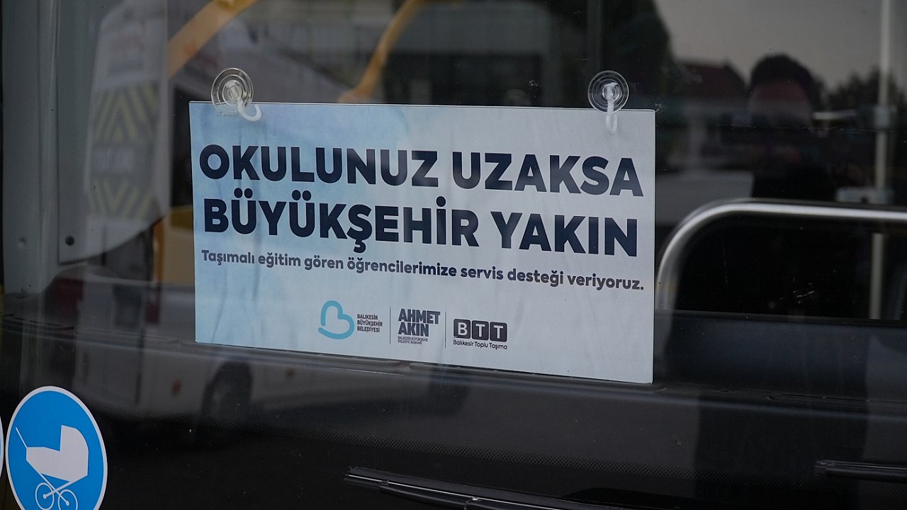 Balıkesir Büyükşehir Belediyesi ile okula ulaşım kolaylaştı