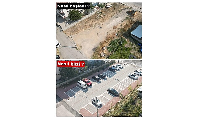 Ertuğrulgazi Mahallesi Marmaris Sokak’ta Otopark ve Yeşil Alan Projesi Tamamlandı