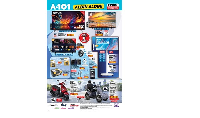 A101’le Bu Hafta Markette Teknolojik Fırsatlar ve Uygun Fiyatlı Taşıt Çözümleri