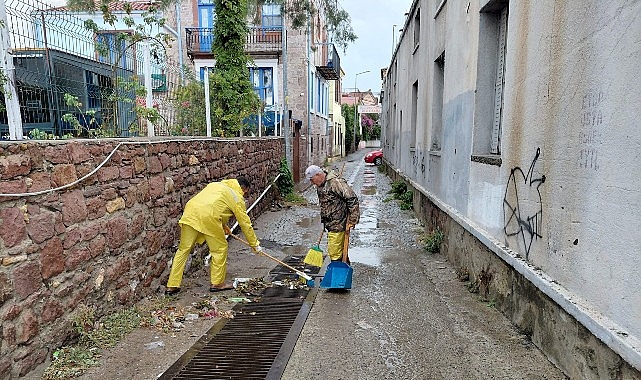 Ayvalık’ta Sabah Başlayan Sağanak, Ekiplerimizi Sahada Taşıdı