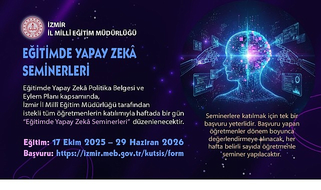 İzmir'de Yapay Zekâ Destekli Eğitim Dönüşüm Seminerleri: Öğretmenler için Dijital Ak DNA