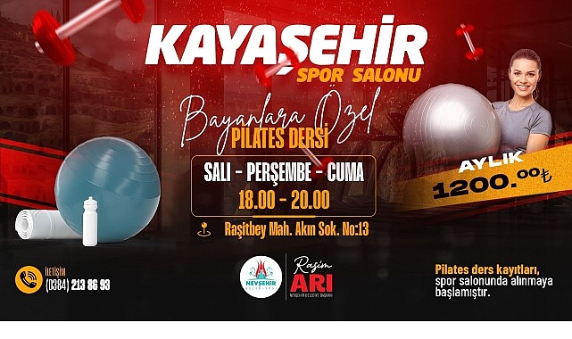 Nevşehir'de Kadınlara Yönelik Pilates Programı: Kaydı Başlayan Yeni Sağlıklı Yaşam Desteği