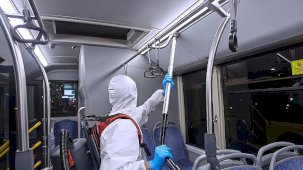 UlaşımPark A.Ş. Araçlarında Sürekli Hijyen ve Dezenfeksiyon Uygulamaları