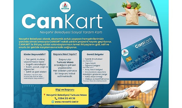 Nevşehir Belediyesi CANKART Nimi Nakit Yardımı Projesiyle Sıkıntıda Olan Ailelere Destek
