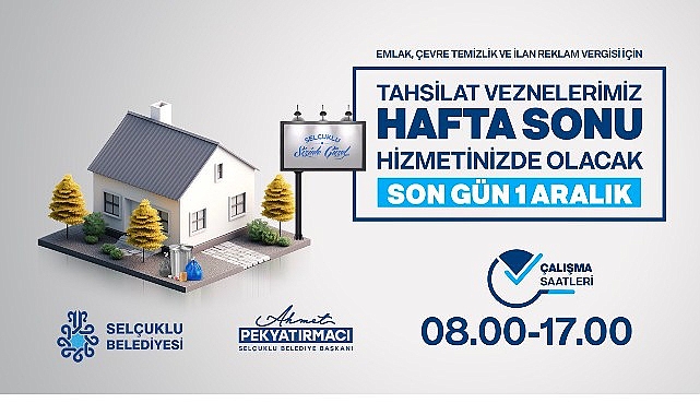 Selçuklu Belediyesinin Vergi Ödeme Takvimi ve Kolaylıkları 2025