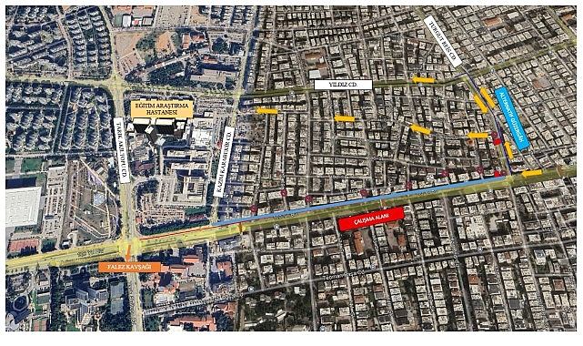 100.Yıl Bulvarı Yenileme Çalışması: Trafik Kapatma ve Güzergah Bilgileri