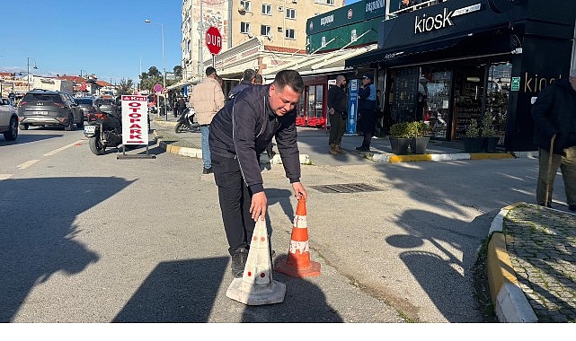 Ayvalık’ta Yaya Güvenliğini Ön Planda Tutan Zabıta Denetimleri Atatürk Bulvarı’nda Sıkı Bir Şekilde Uygulanıyor