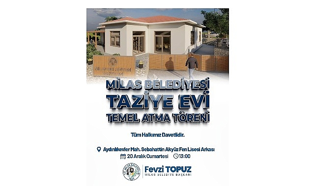 Milas’ta Taziye Evi İçin Temel Atma Töreni: Aydınlıkevler’de Yeni Hizmetin Müjdesi