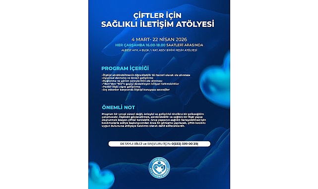 Çiftler İçin Sağlıklı İletişim Atölyesi: Başvuru ve İşleyiş Bilgileri