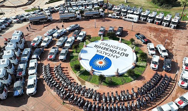 Antalya'da Özel Kaynaklarla 256 Yeni Araç Filoya Katıldı