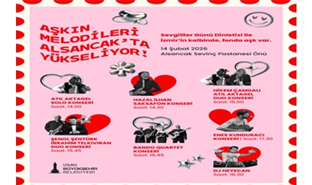 Alsancak’ta 14 Şubat Sevgililer Günü İçin Büyükşehir’den Dopdolu Etkinlik Programı