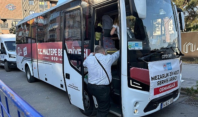 Maltepe’de Bayrama Özel Ücretsiz Mezarlık Ziyaret Ring Seferleri Başladı