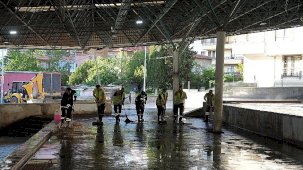 Kurban Kesim Alanlarında Hijyen ve Halk Sağlığı İçin Yoğun Çalışma