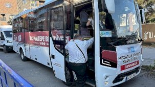 Maltepe’de Bayrama Özel Ücretsiz Mezarlık Ziyaret Ring Seferleri Başladı