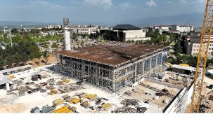 Umuttepe Camii ve Otopark Projesinde Yoğun İmalat Aşaması İlerlemesi