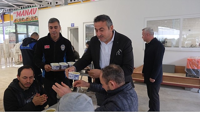 Tekirova Kapalı Pazarında Çorba İkramıyla Esnafla Buluşma