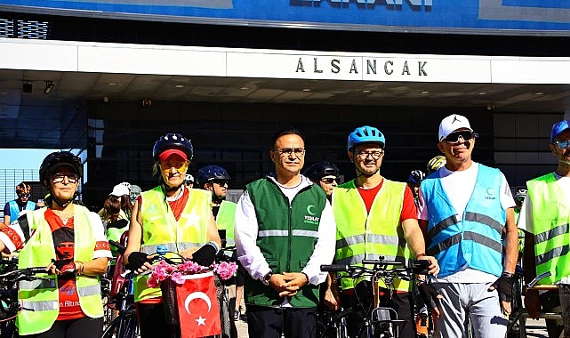 Geleneksel Yeşilay Bisiklet Turu İzmir’den Tüm Türkiye’ye Birlik Mesajı