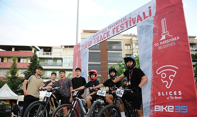 Karşıyaka’da Gece Pump Track Yarışıyla İlklere İmza