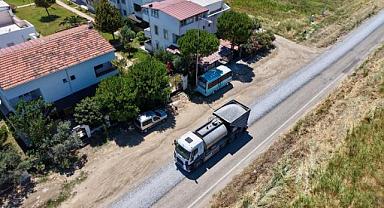Gömeç Sahil Yolunda İkinci Kat Sathi Kaplama Tamamlandı