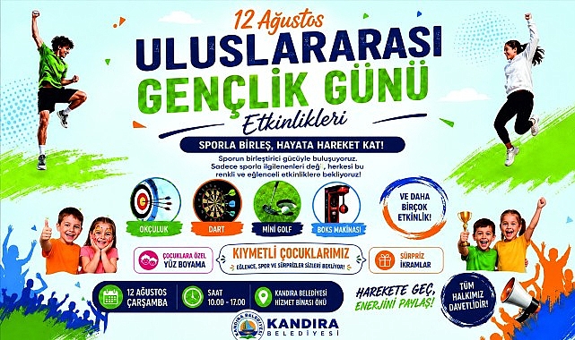 Kandıra’da 12 Ağustos Uluslararası Gençlik Günü’nde Spor ve Eğlence Dolu Gün
