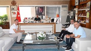 Samet Parlar’ın Veda Ziyareti: Kemer’de Yeni Göreve Uğurlama