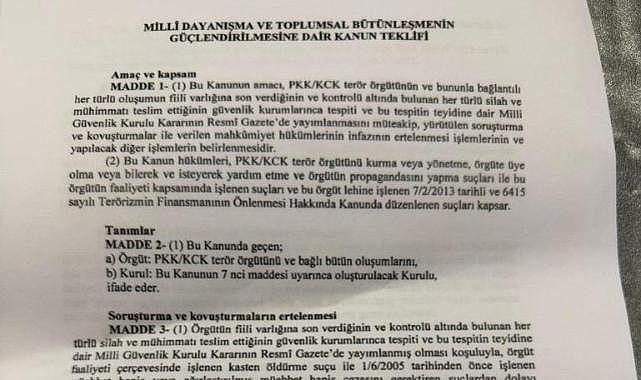 “Terörsüz Türkiye” Yasa Teklifi TBMM Adalet Komisyonu’nda Kabul Edildi