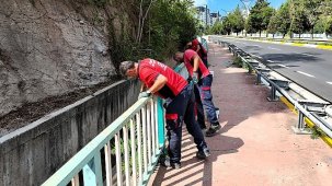 Kocaeli’de Gazanfer Bilge Bulvarı’nda bakım ve onarım çalışmaları sürüyor