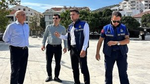 Datça Belediye Başkanı Aytaç Kurt saha çalışmalarını yerinde inceledi