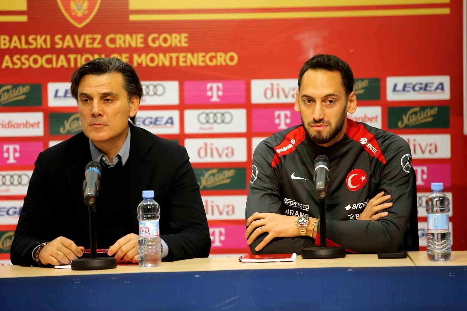 A MİLLİ FUTBOL TAKIMI KAPTANI HAKAN ÇALHANOĞLU ÖNEMLİ KARADAĞ MAÇI ÖNCESİ KONUŞTU