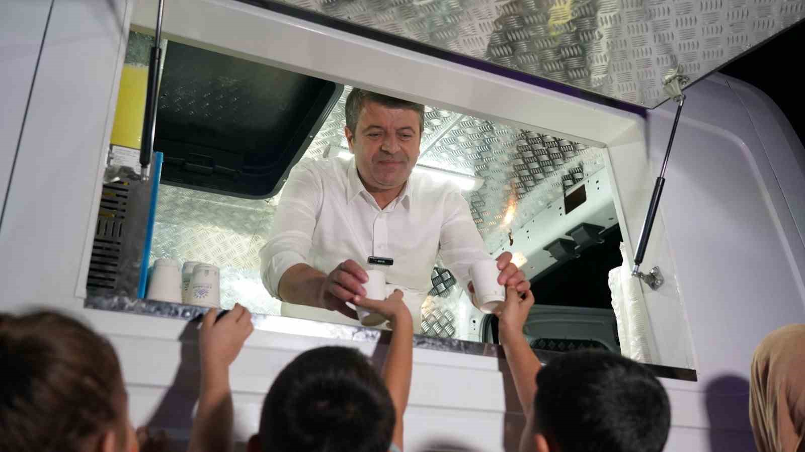 ADIYAMAN BELEDİYESİ’NDEN YENİ HİZMET: GEZİCİ İKRAM ARACI