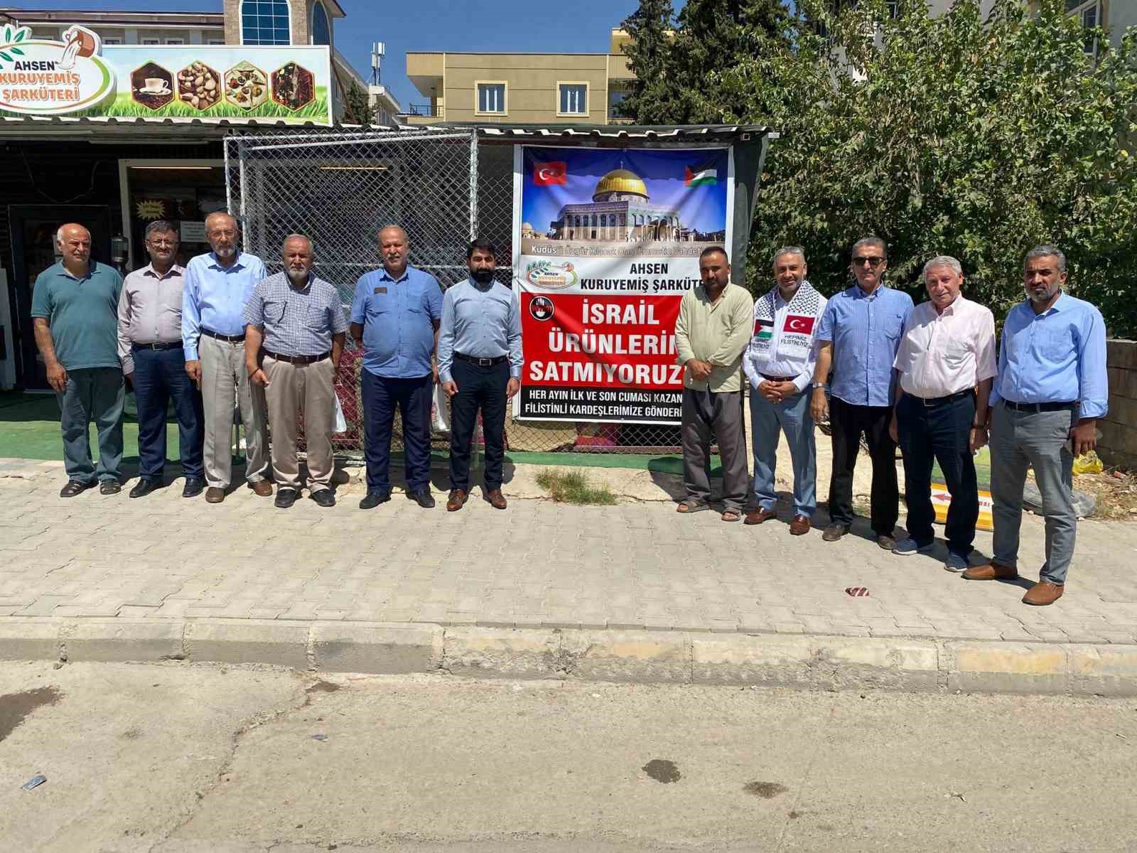 ADIYAMAN'DA İSRAİL ÜRÜNLERİ SATMAYAN ESNAF FİLİSTİN'E YARDIM EDİYOR