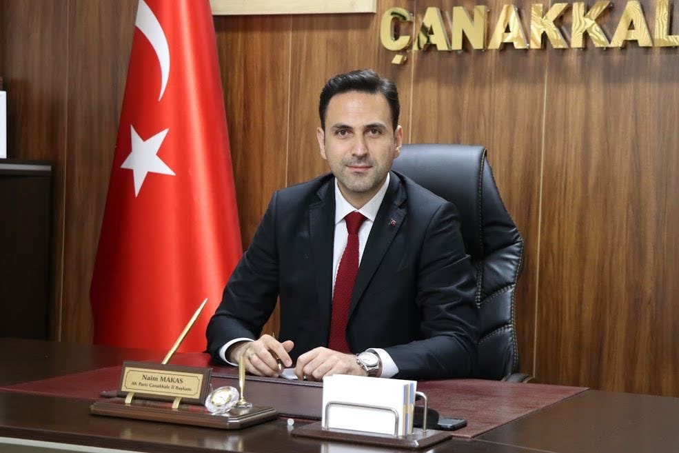 AK PARTİ ÇANAKKALE İL BAŞKANI NAİM MAKAS'TAN 23. KURULUŞ YIL DÖNÜMÜ MESAJI