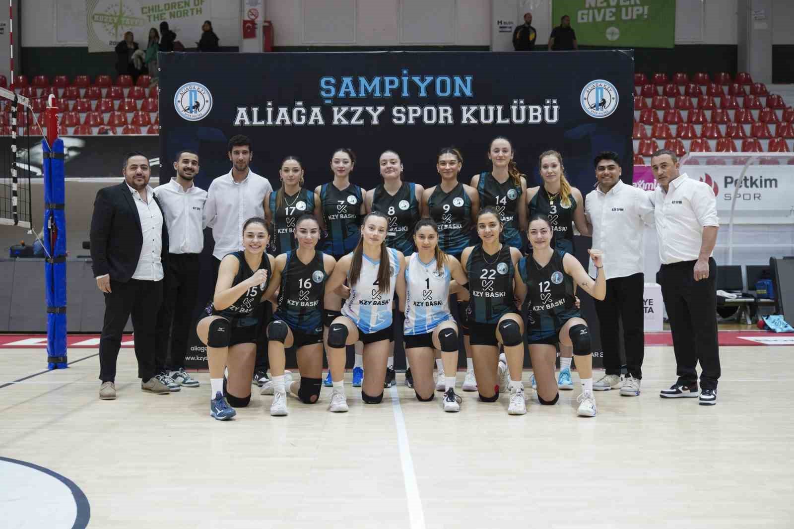 ALİAĞA KZY SPOR KULÜBÜ TARİHİ BİR BAŞARIYA İMZA ATTI