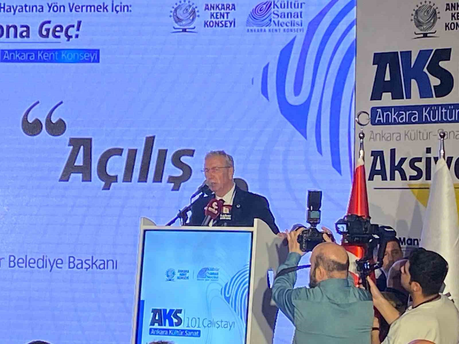ANKARA BÜYÜKŞEHİR BELEDİYE BAŞKANI MANSUR YAVAŞ EMEKLİLERE MÜJDE VERDİ