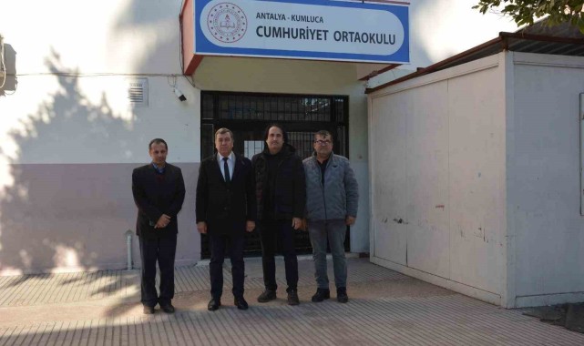 Antalya'nın Kumluca İlçesi'nde Cumhuriyet Ortaokulu'nda Yeni Kantin ve Spor Odaları Açıldı