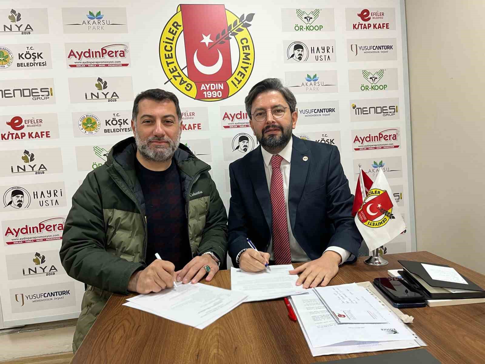 AYDIN GAZETECİLER CEMİYETİ İLE GÜZELHİSAR ORTAK SAĞLIK GÜVENLİK BİRİMİ İŞBİRLİĞİ PROTOKOLÜ İMZALADI