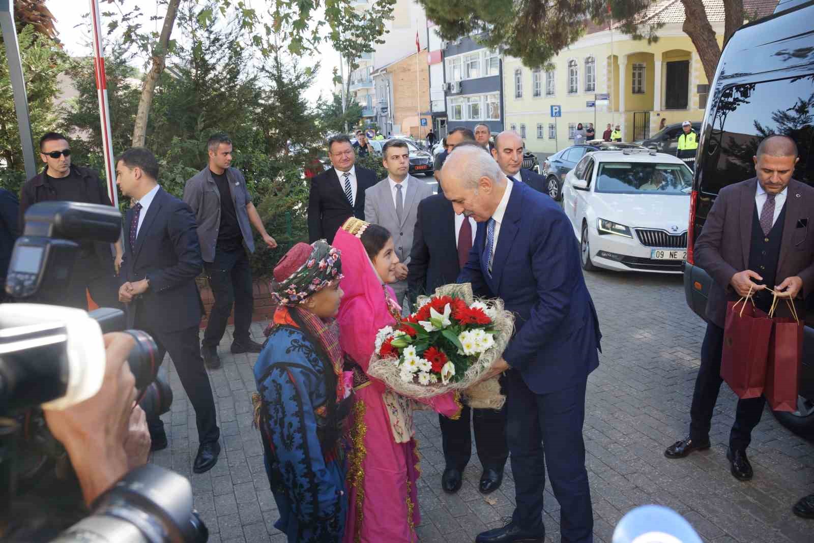 AYDIN VALİSİ YAKUP CANBOLAT, TBMM BAŞKANI NUMAN KURTULMUŞ’U AĞIRLADI