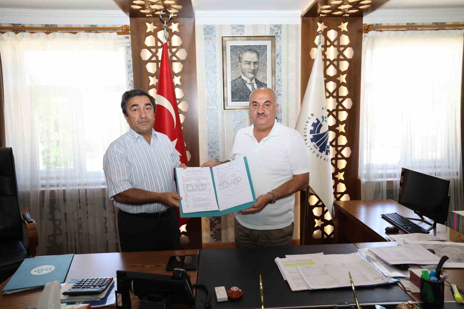 AZİZİYE BELEDİYESİ VE DAP İDARESİ SÜT TOPLAMA MERKEZLERİ İÇİN İŞBİRLİĞİ YAPTI