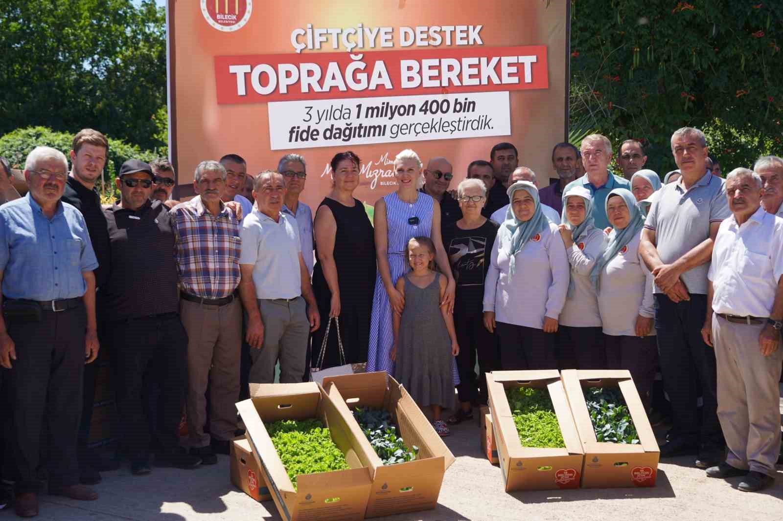 BİLECİK BELEDİYE BAŞKANI MUHTARLARA FİDE DAĞITIMINDA KONUŞTU