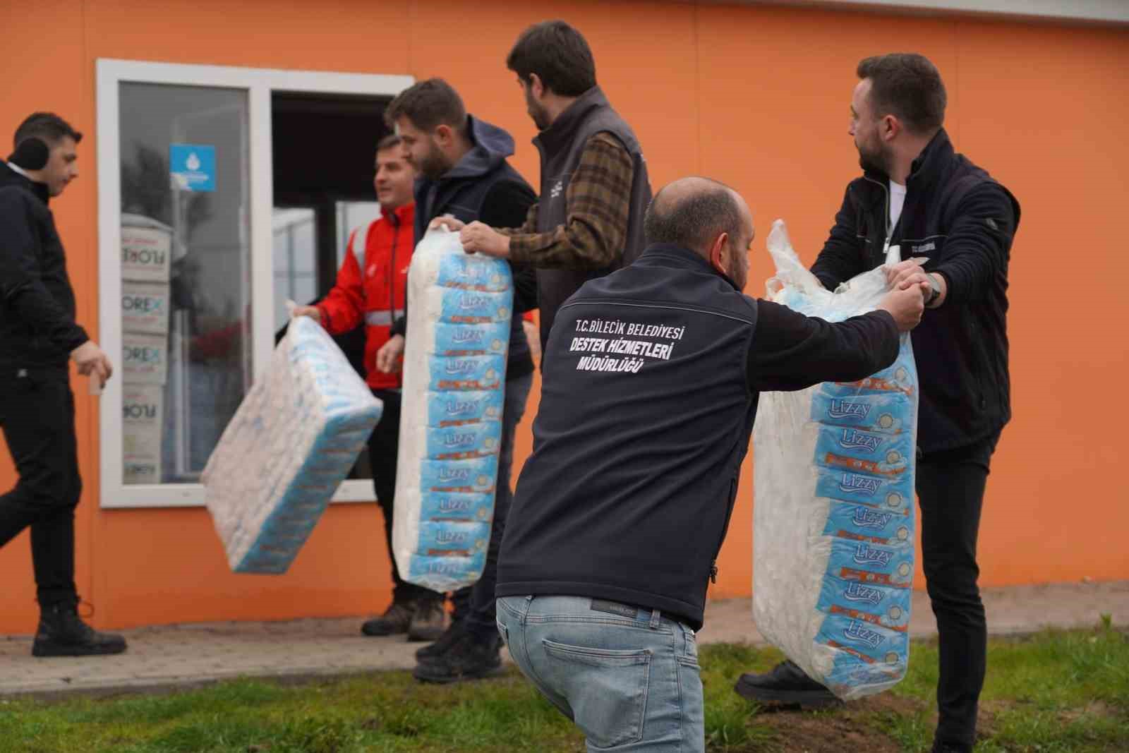 BİLECİK BELEDİYESİNDEN HATAY'A YARDIM ELİ