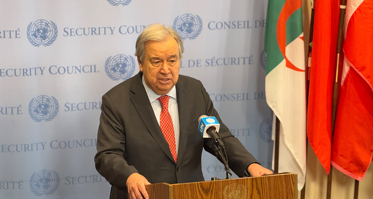 BM GENEL SEKRETERİ GUTERRES, GAZZE ŞERİDİ'NDE ATEŞKES SONRASI AÇIKLAMA YAPTI