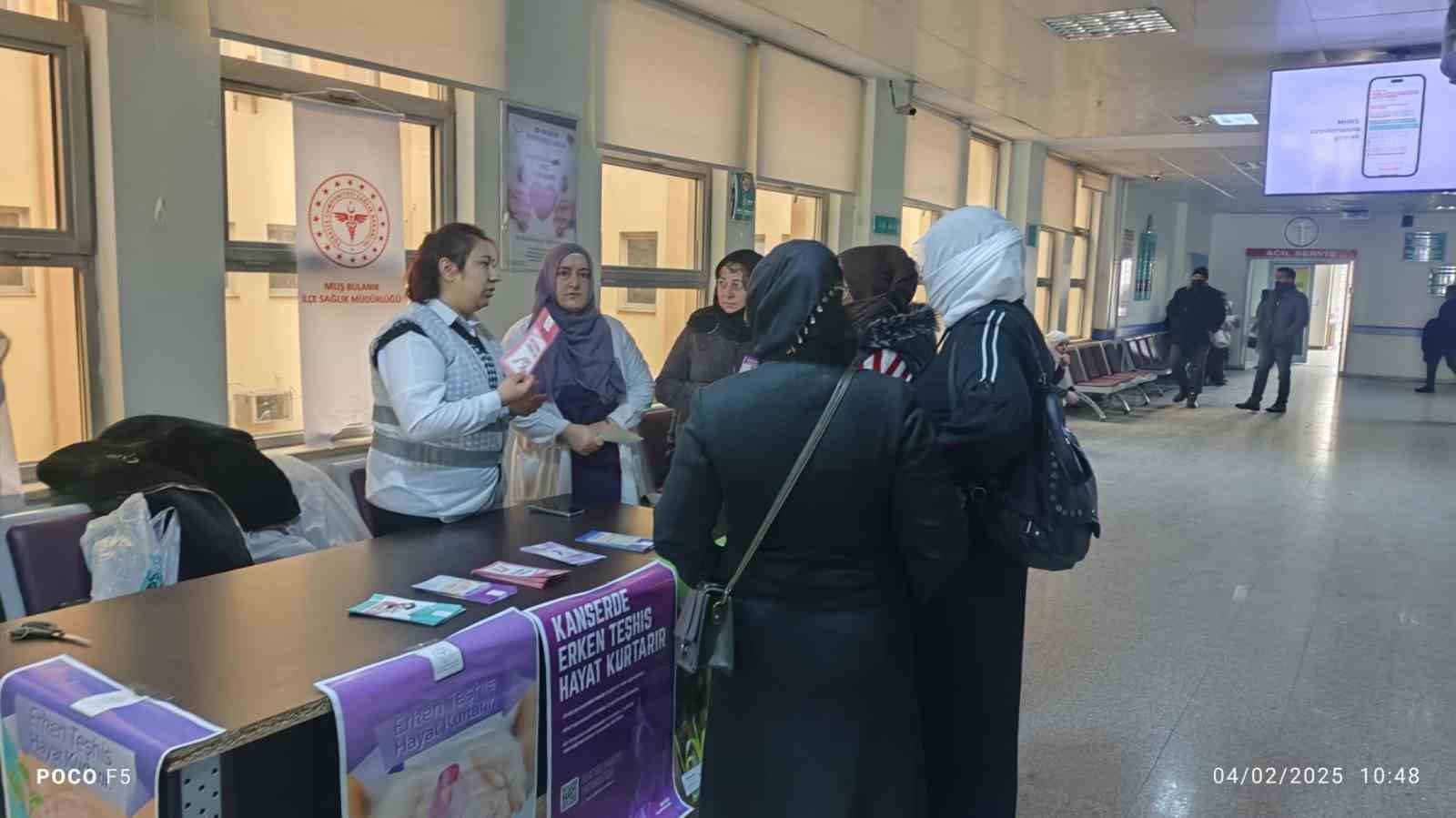 BULANIK İLÇESİNDE KANSER TARAMA ETKİNLİĞİ DÜZENLENDİ