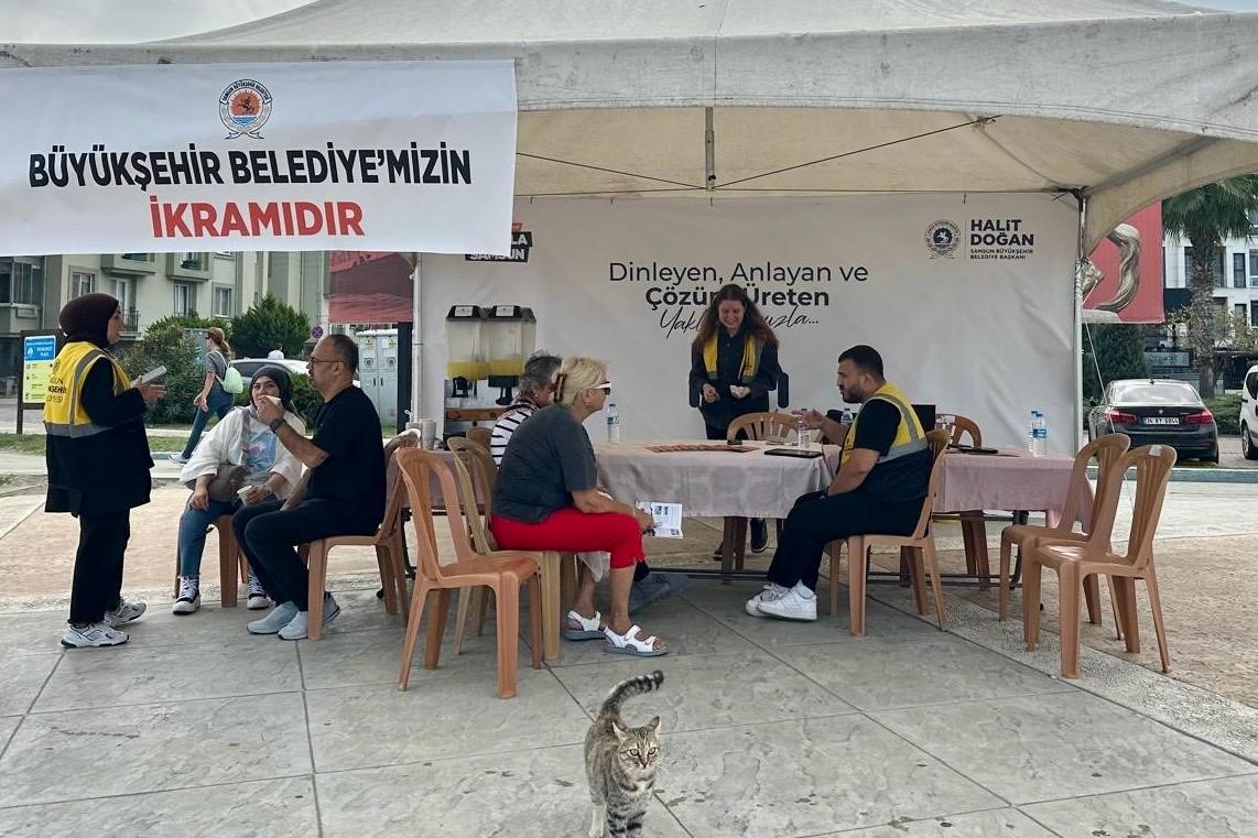 BÜYÜKŞEHİR ATAKUM’DA VATANDAŞI DİNLİYOR