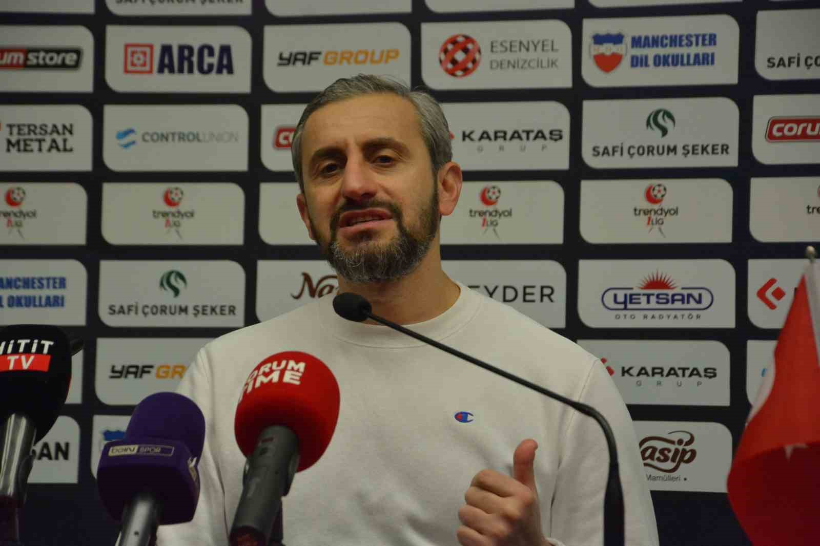 ÇORUM FK VE AMED SPORTİF FAALİYETLER TEKNİK DİREKTÖRLERİNDEN MAÇ DEĞERLENDİRMESİ