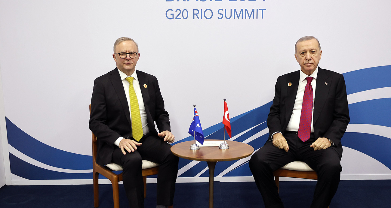 CUMHURBAŞKANI ERDOĞAN, G20 ZİRVESİ'NDE AVUSTRALYA BAŞBAKANI ALBANESE'Yİ KABUL ETTİ