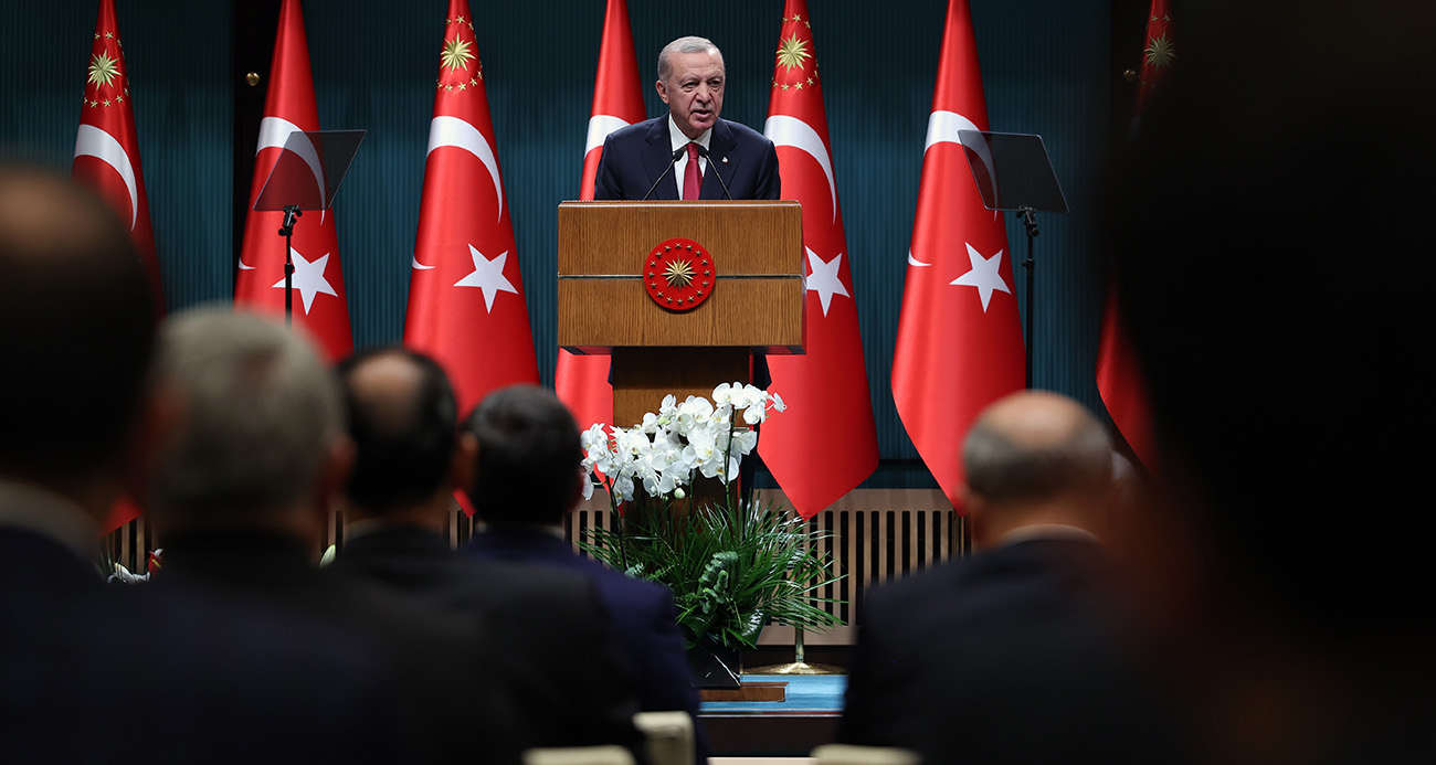 CUMHURBAŞKANI ERDOĞAN, KABİNE TOPLANTISI SONRASI MİLLETE SESLENDİ
