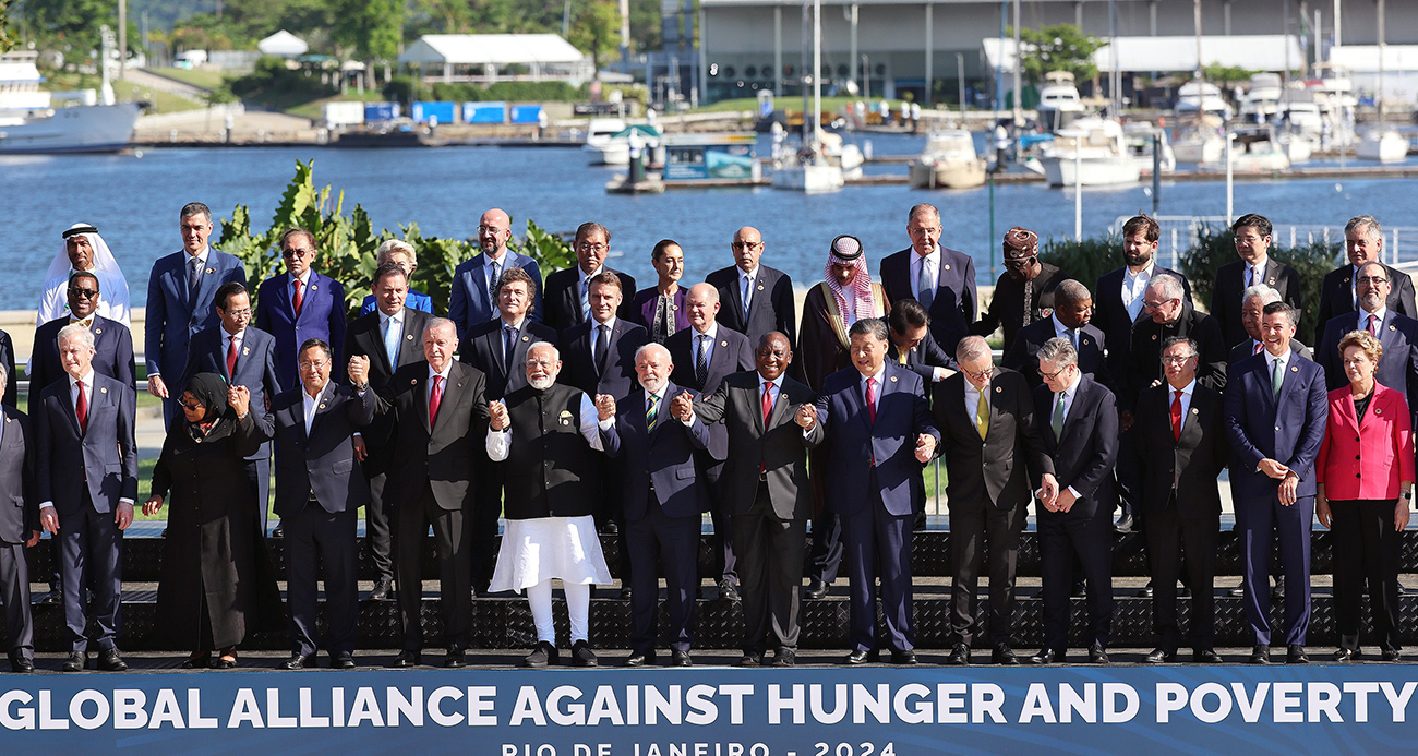 CUMHURBAŞKANI ERDOĞAN RİO DE JANEİRO'DA G20 ZİRVESİNDE