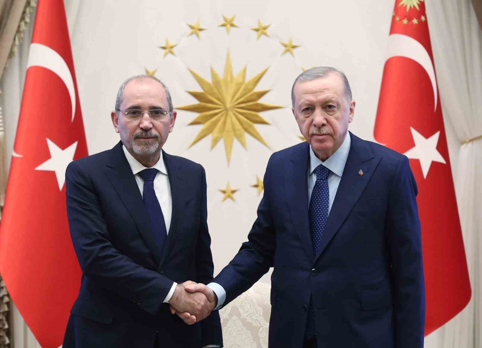 CUMHURBAŞKANI ERDOĞAN, ÜRDÜN DIŞİŞLERİ BAKANI ES-SAFEDİ'Yİ KABUL ETTİ
