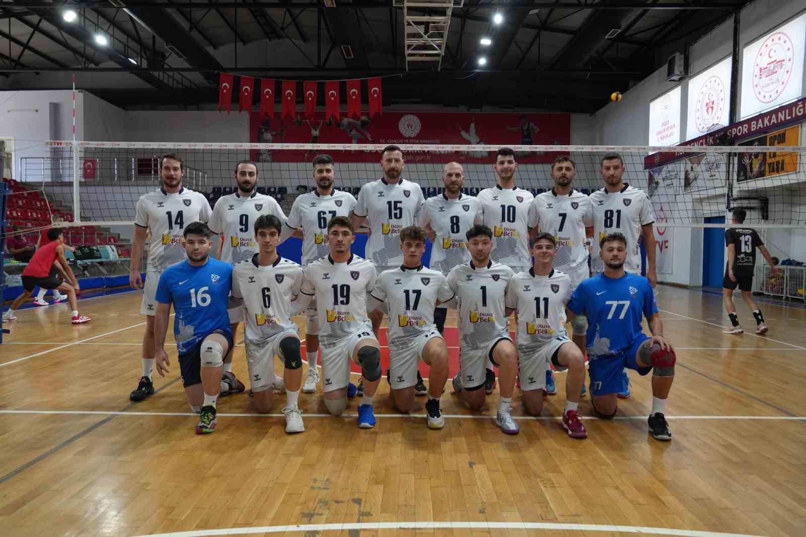 DÜZCE BELEDİYESİ SA, LİGDE İLK MAÇINI GALİBİYETLE KAPATTI