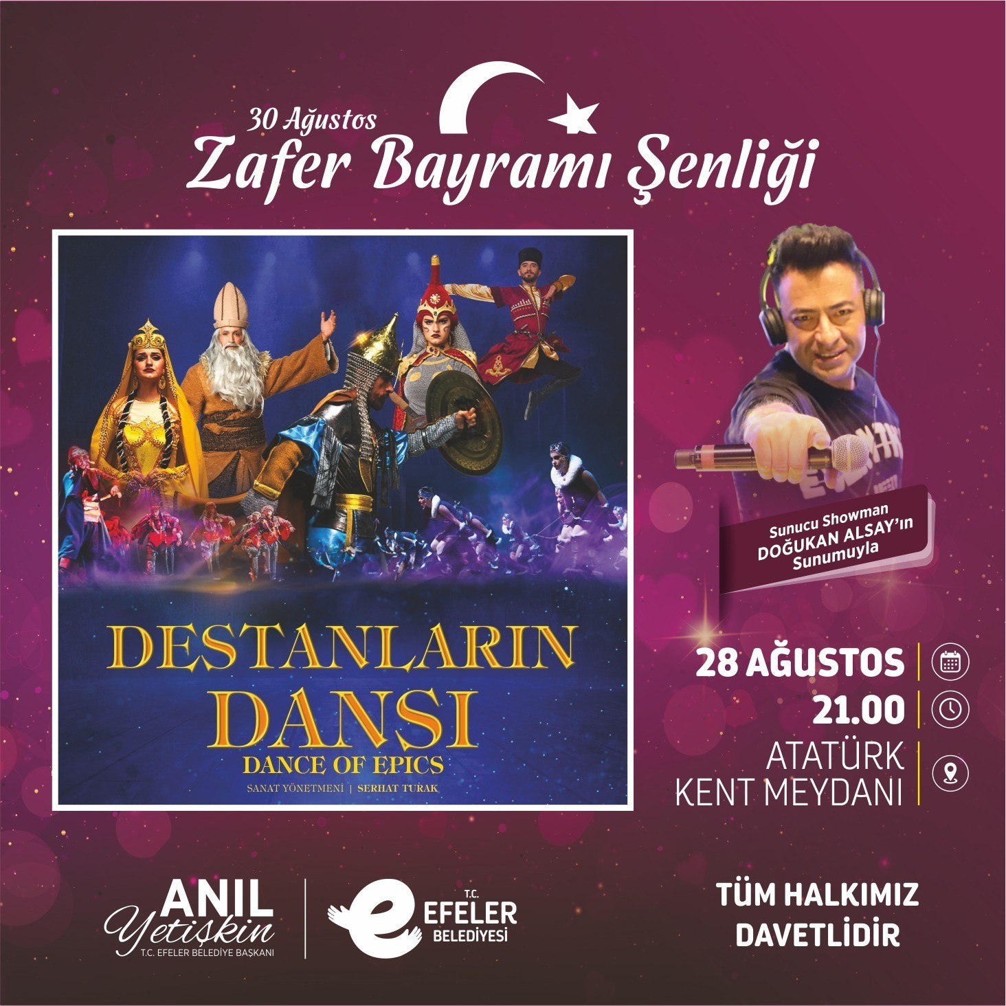 EFELER BELEDİYESİ 30 AĞUSTOS ZAFER BAYRAMI İÇİN ÖZEL GÖSTERİ DÜZENLİYOR